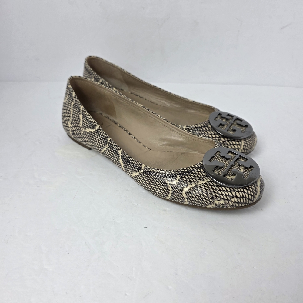 Tory Burch Python Snakeskin Embossed Reva Ballet … - image 2